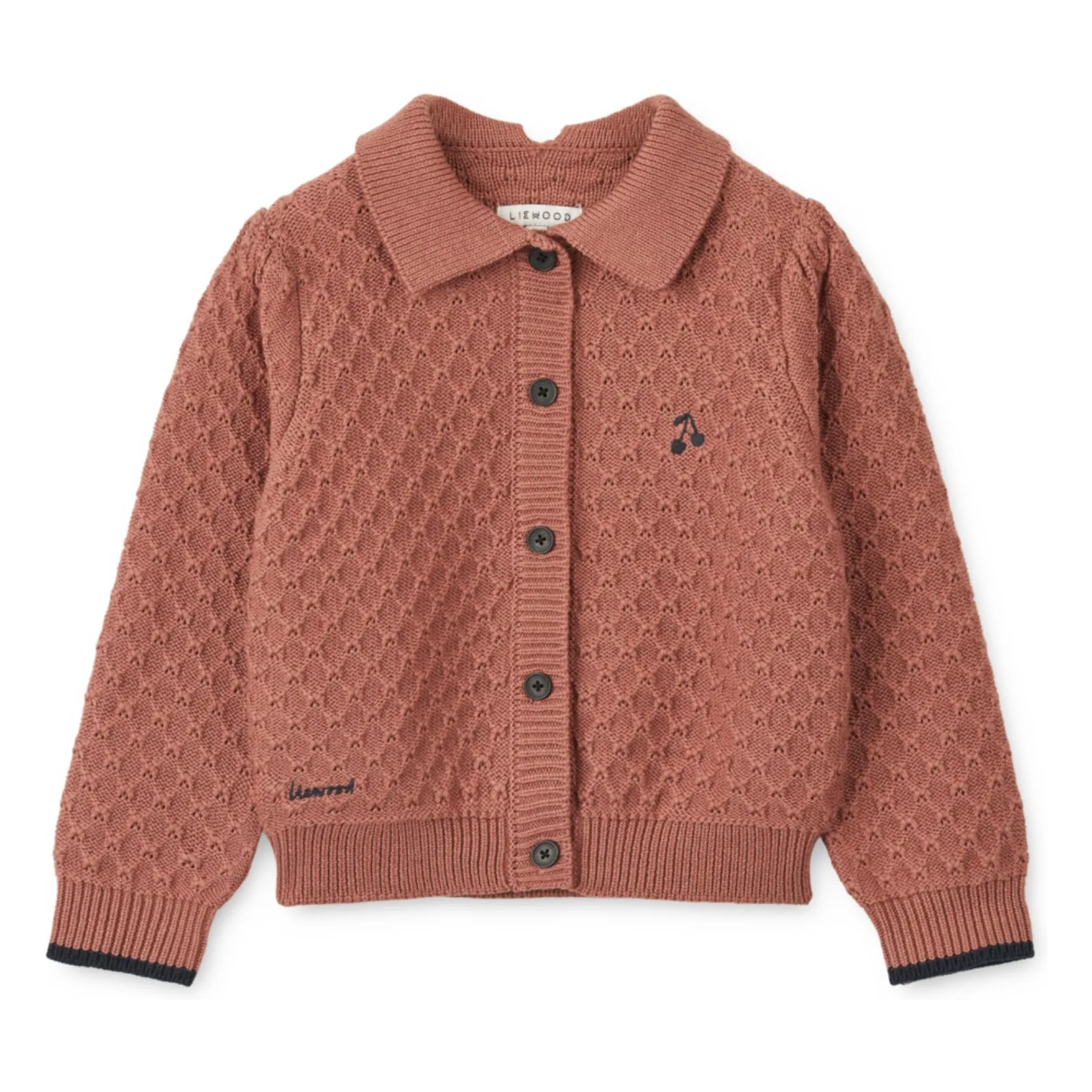 Liewood Pink Jane Embroidered Cardigan