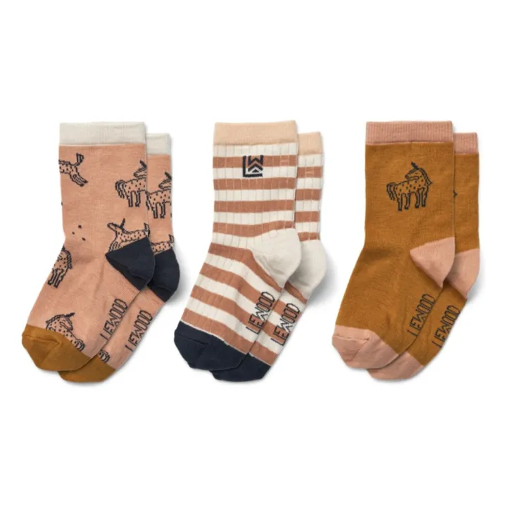 Lote de 3 calcetines Silas | Rosa- Imagen del producto n°0