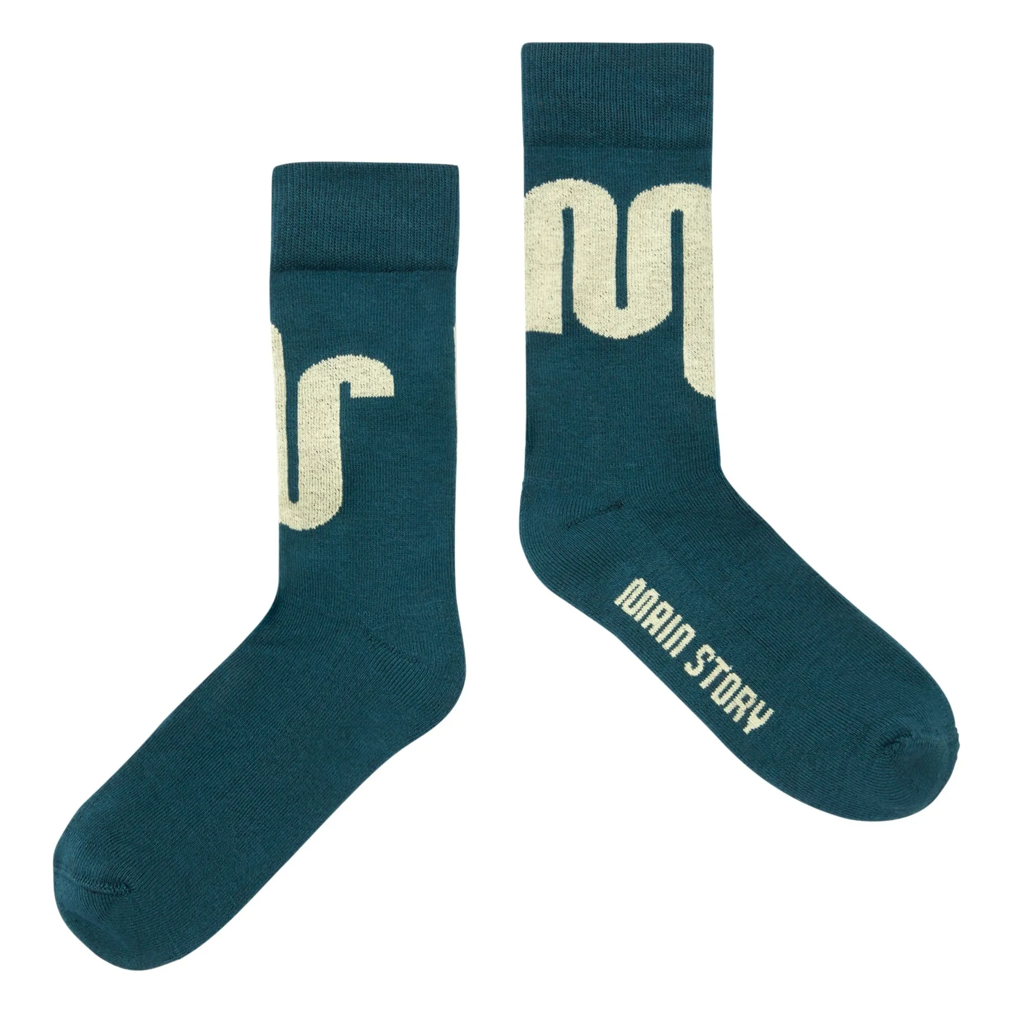 Main Story Dark Green Logo Socks
