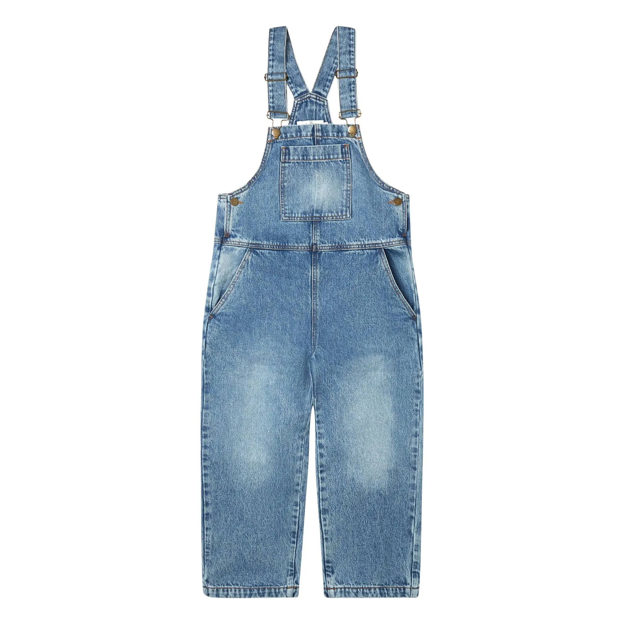 Main Story Light Denim Straight Overalls