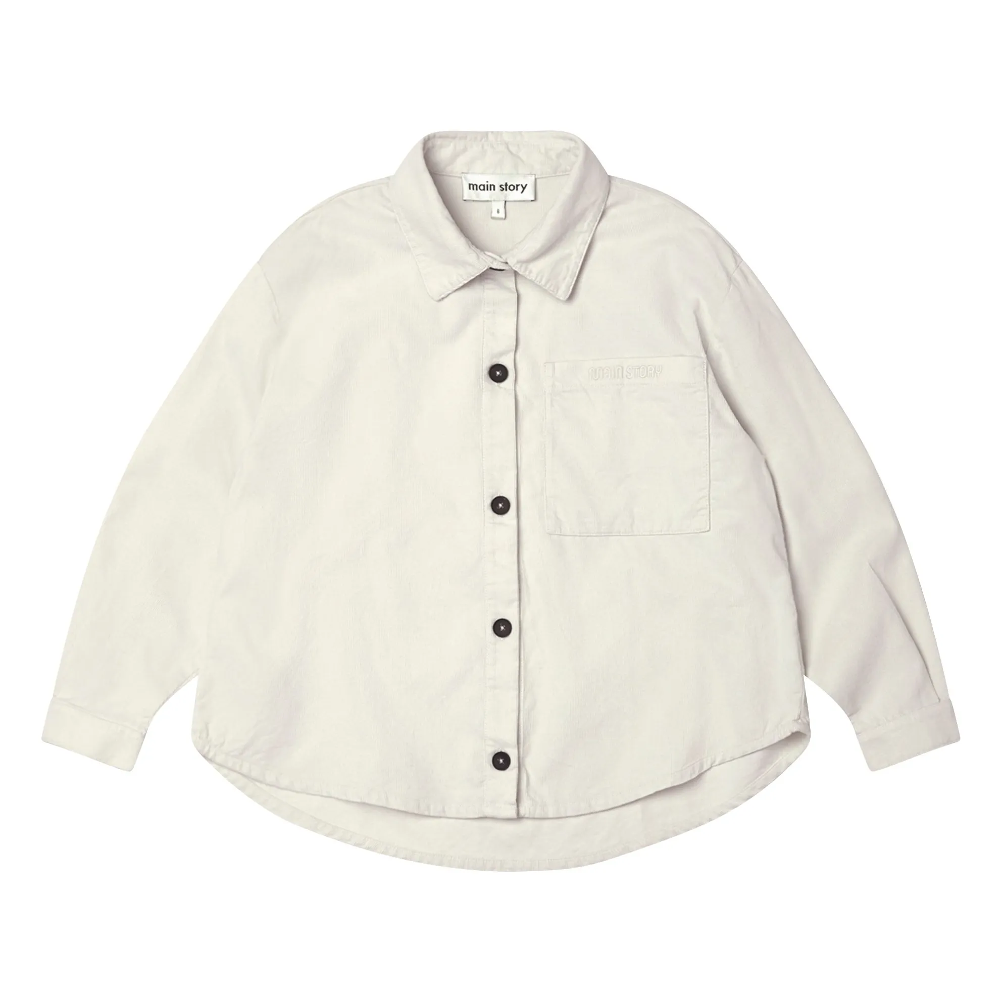 Main Story White Plain Shirt