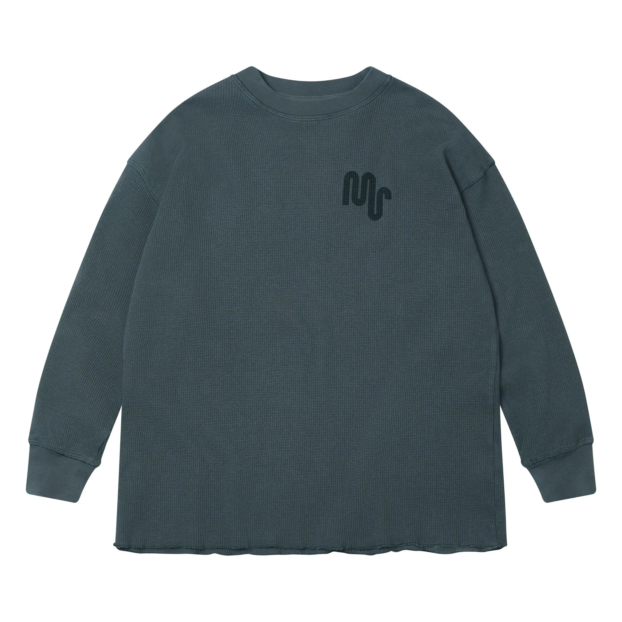 Main Story Charcoal Grey Embossed T-Shirt