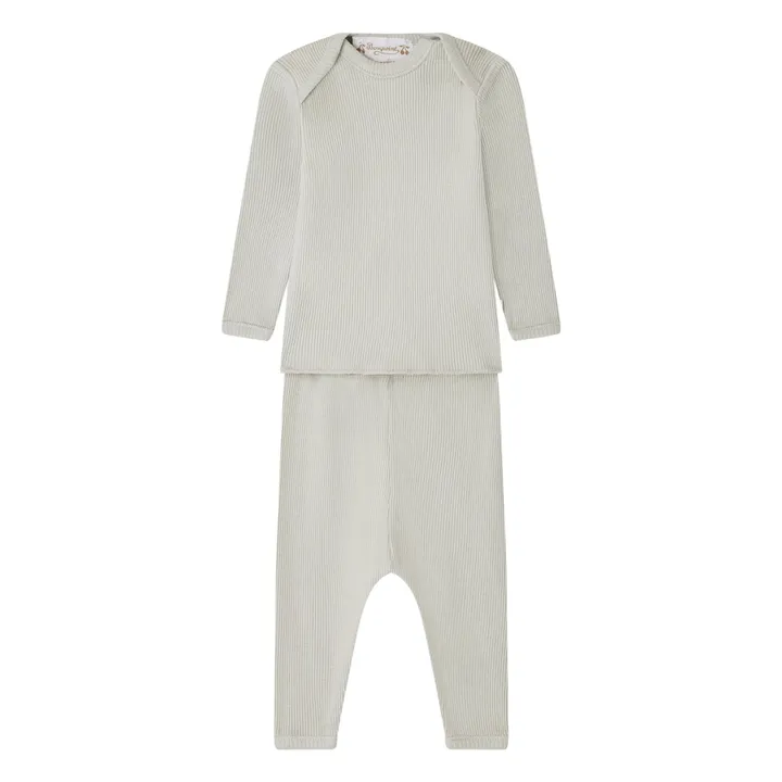 Conjunto Timi Côtelé | Azul verde- Imagen del producto n°0