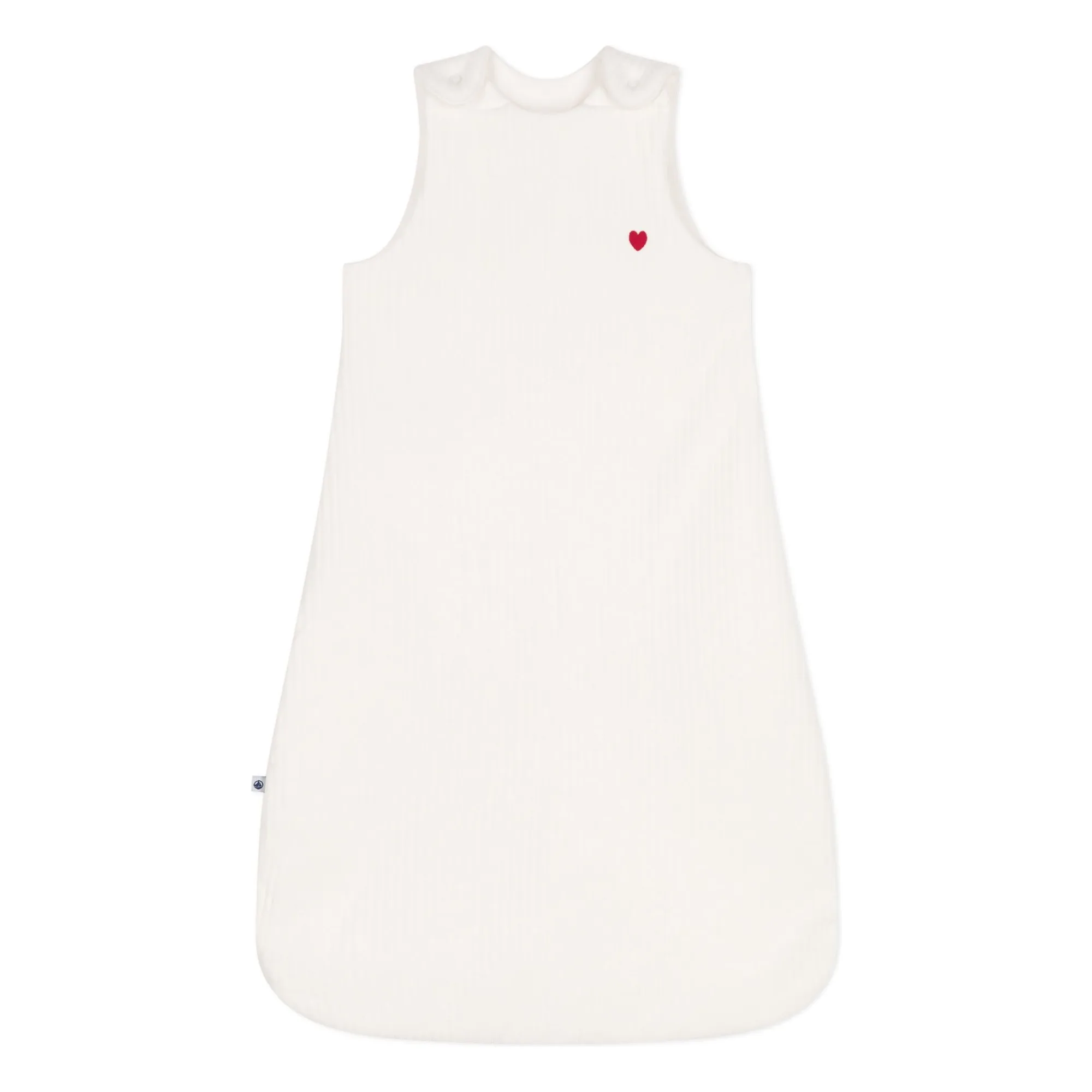 Petit Bateau Unisex White Warm Velvet Sleeping Bag