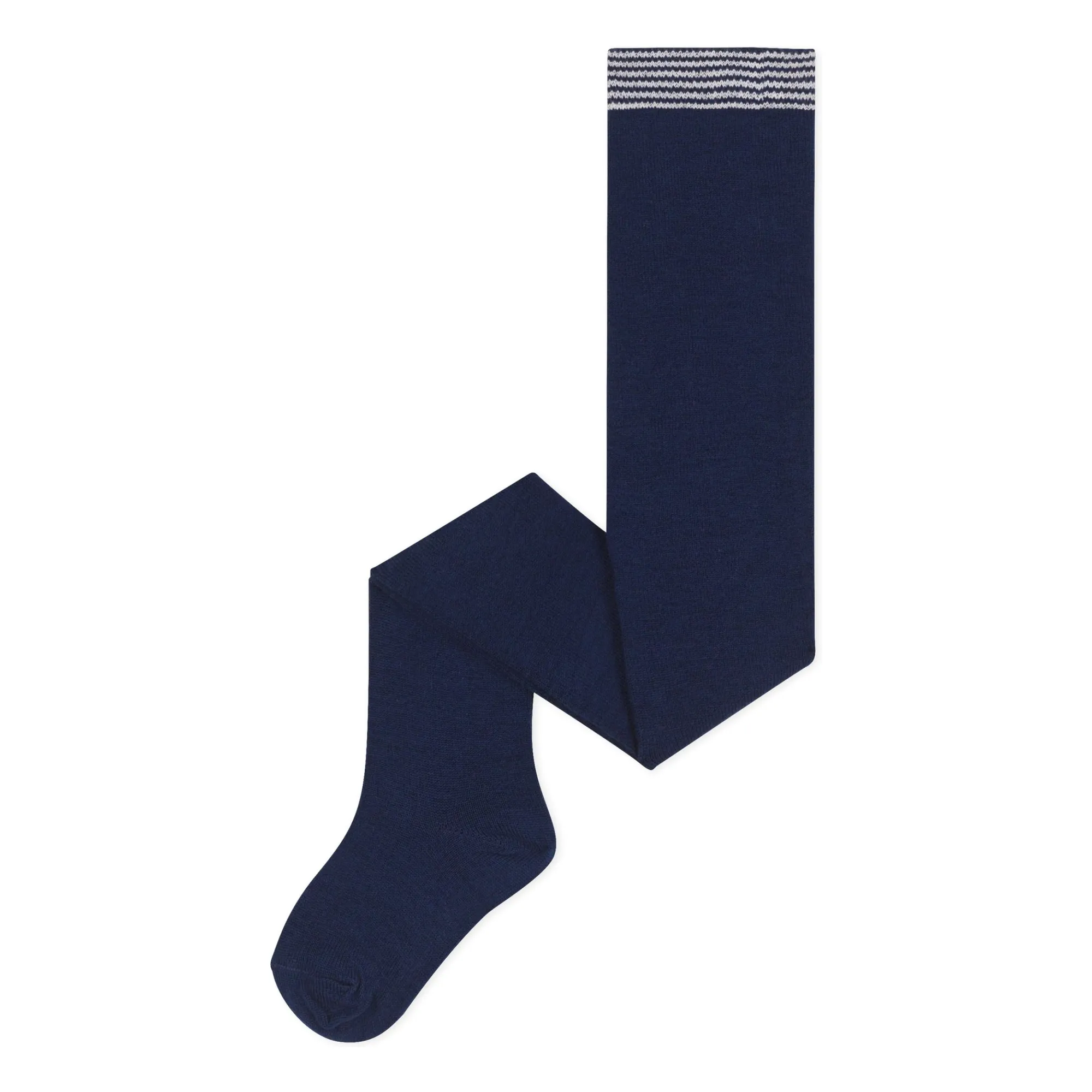 Petit Bateau Navy Blue Plain Tights