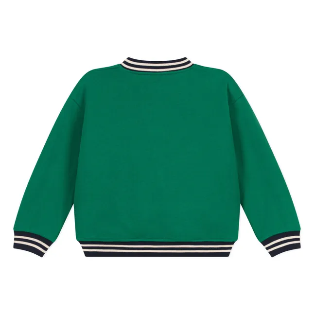 Bomber con forro de sherpa | Verde
