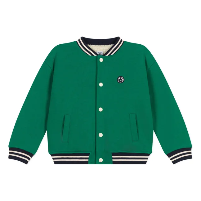 Bomber con forro de sherpa | Verde