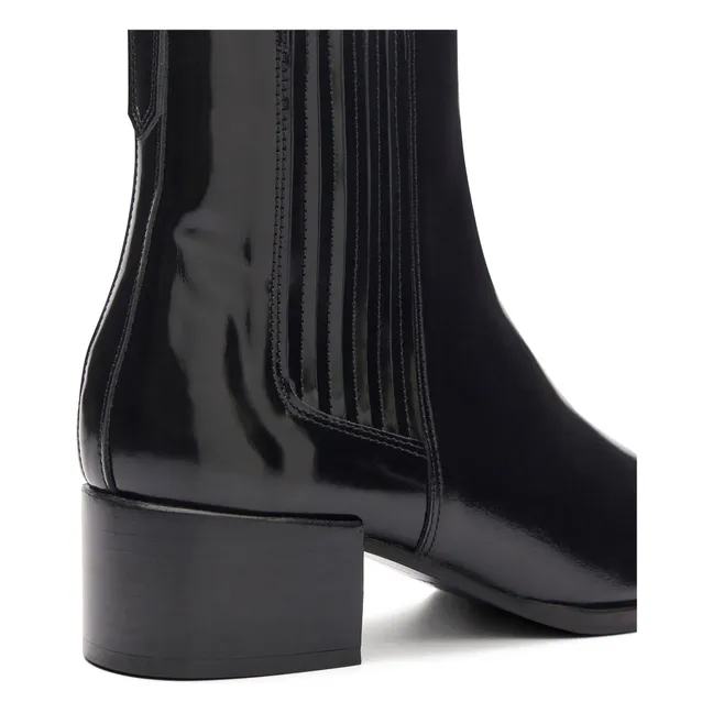 n°408 Glacé Leather Boots | Black