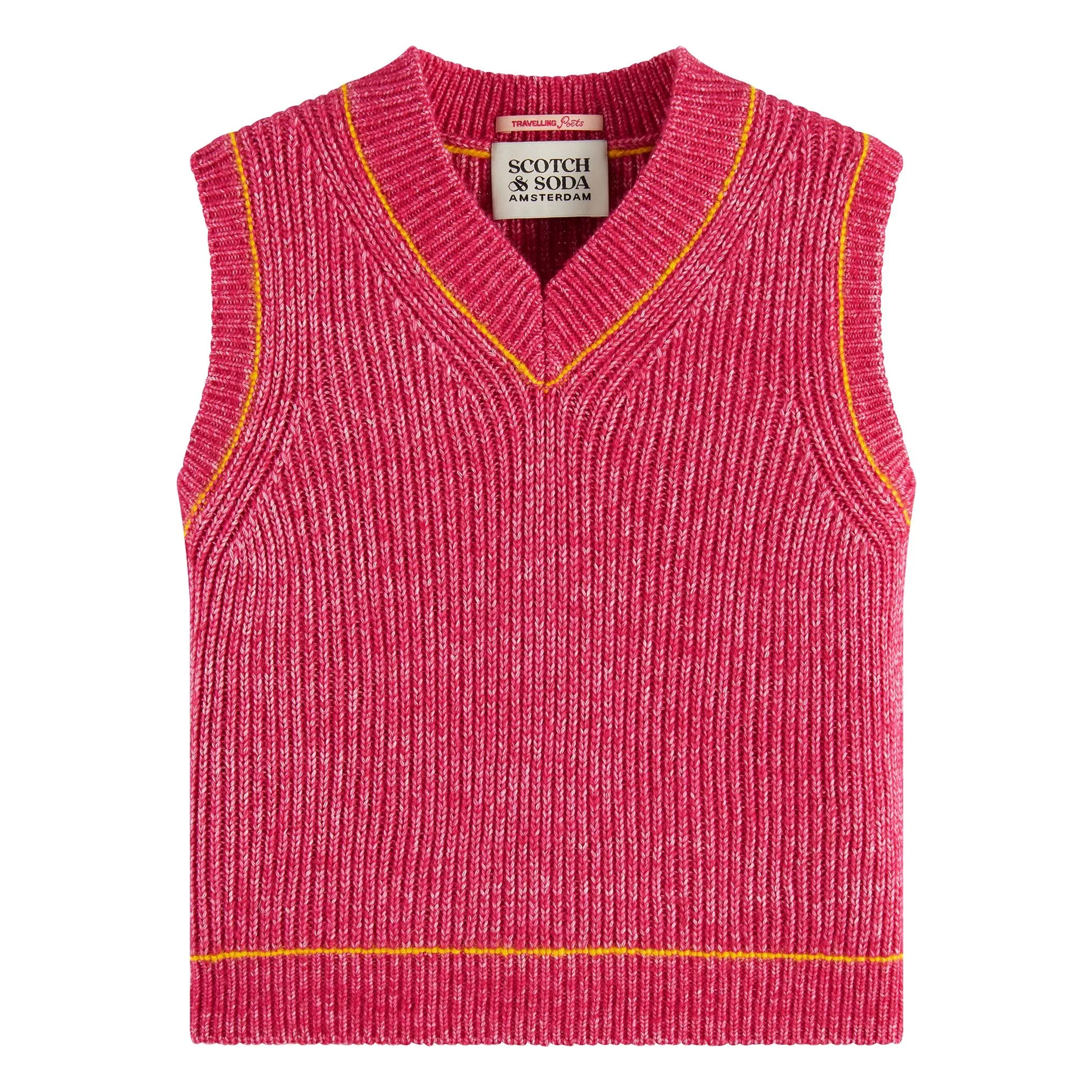 Scotch & Soda Pink Sleeveless Sweater