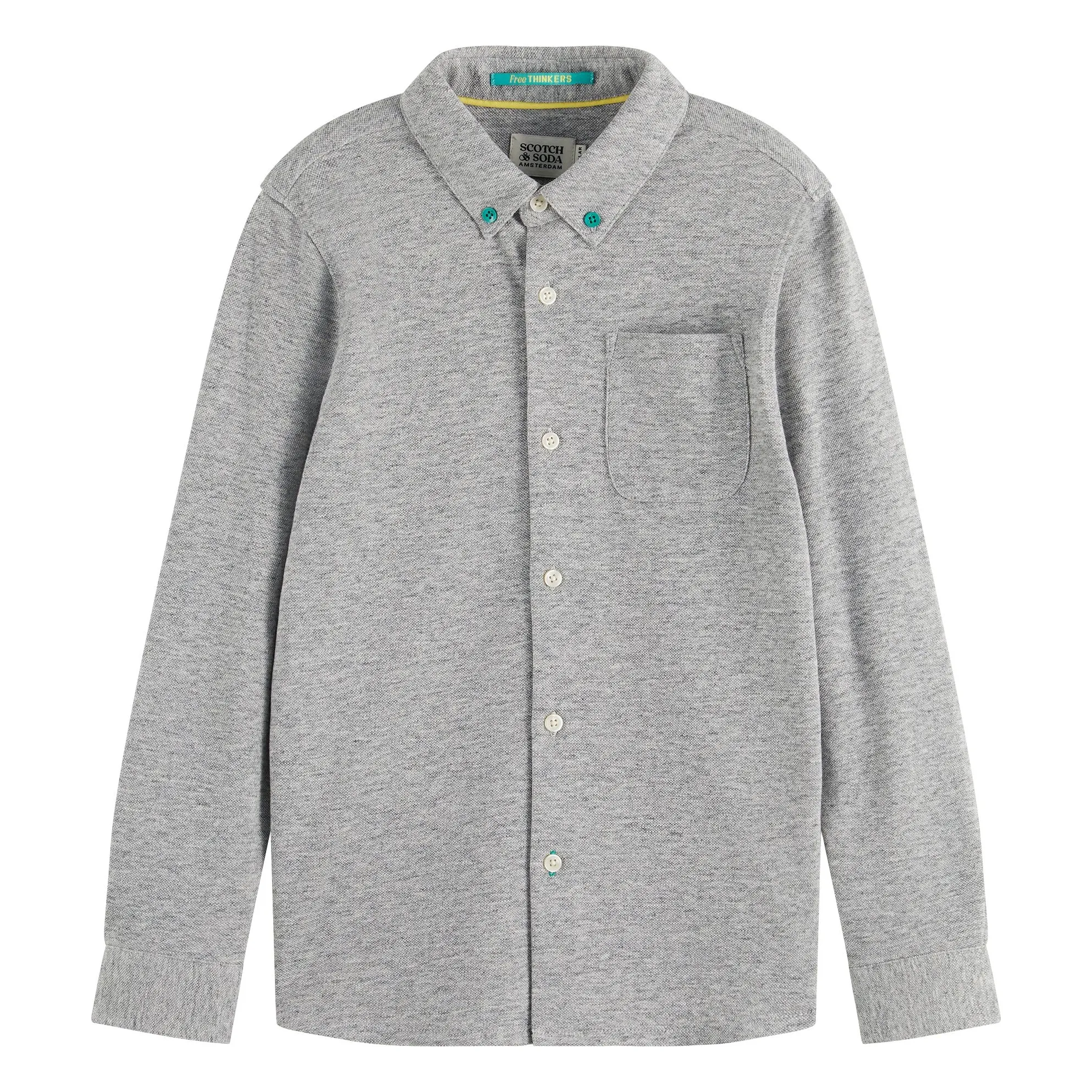 Scotch & Soda Grey Regular Fit Shirt