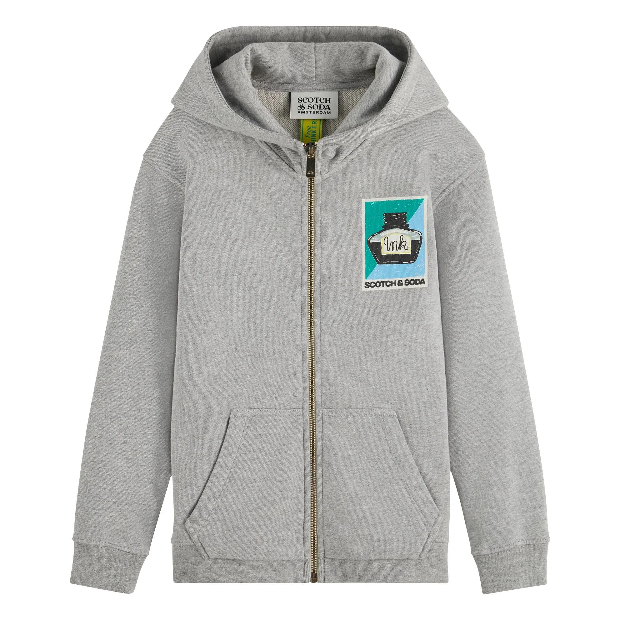 Scotch & Soda Grey Artwork Hoodie