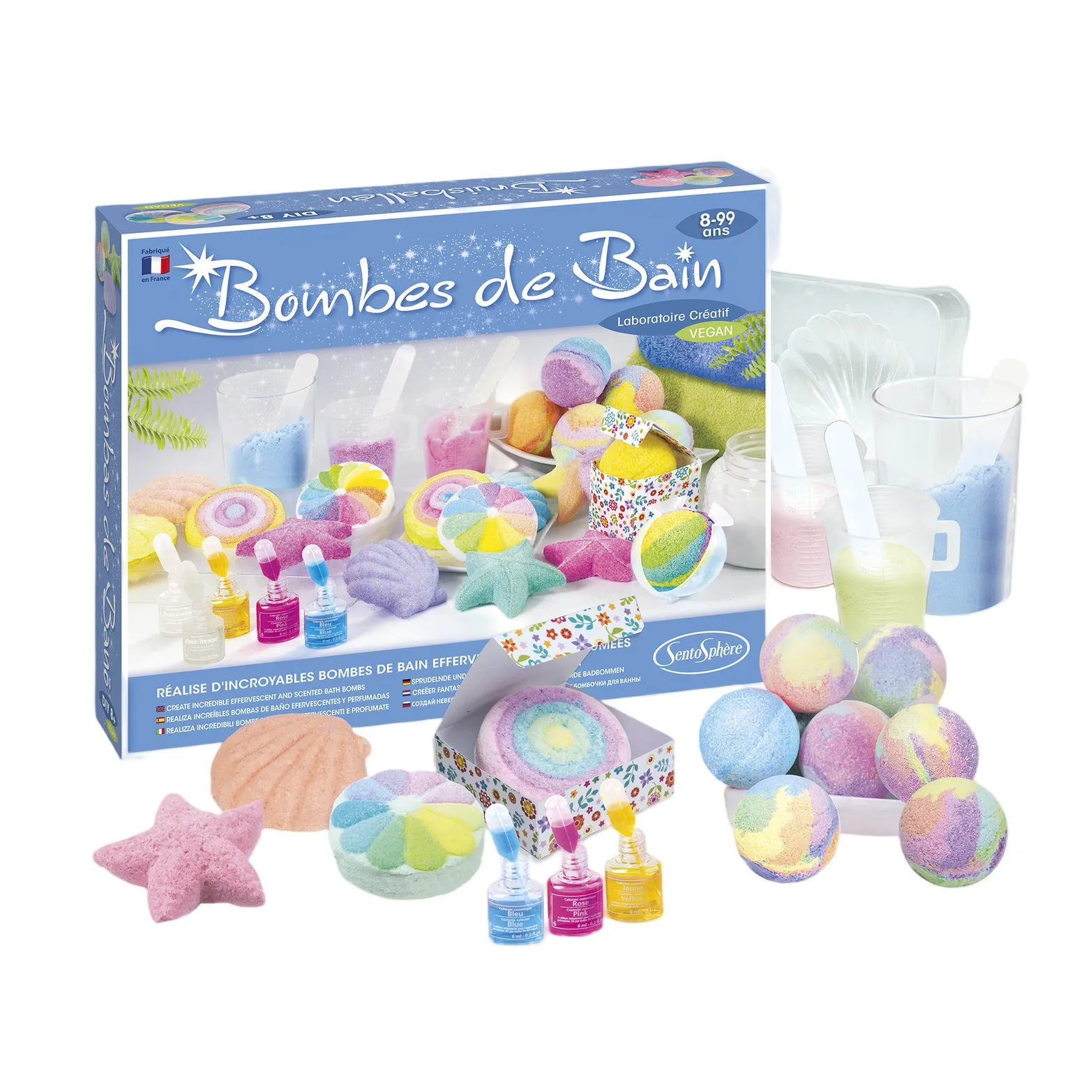 Sentosphère Multicoloured Creative Kit Bath Bombs