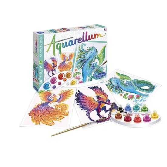 Kit Peinture Aquarellum Animaux mythiques Sentosphère