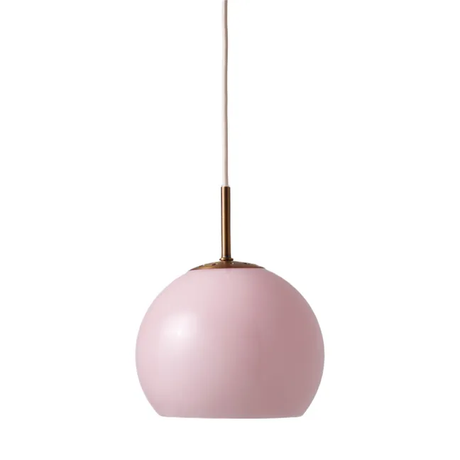 Lámpara colgante de cristal «Ball», de Benny Frandsen | Rosa