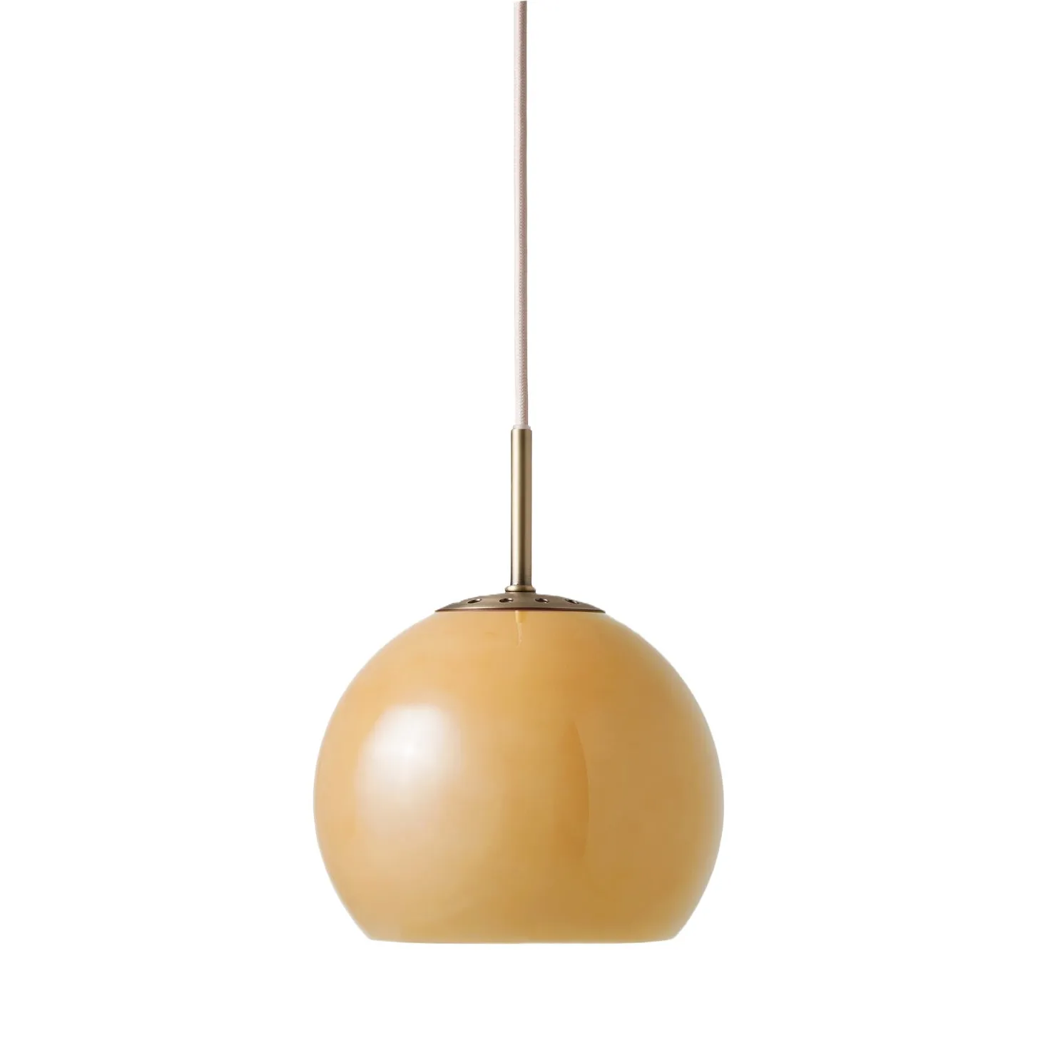 Suspension en verre Ball, Benny Frandsen | Ambre- Image produit n°0