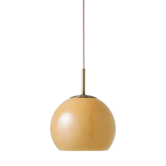 "Ball" Glass Pendant Light, Benny Frandsen | Amber