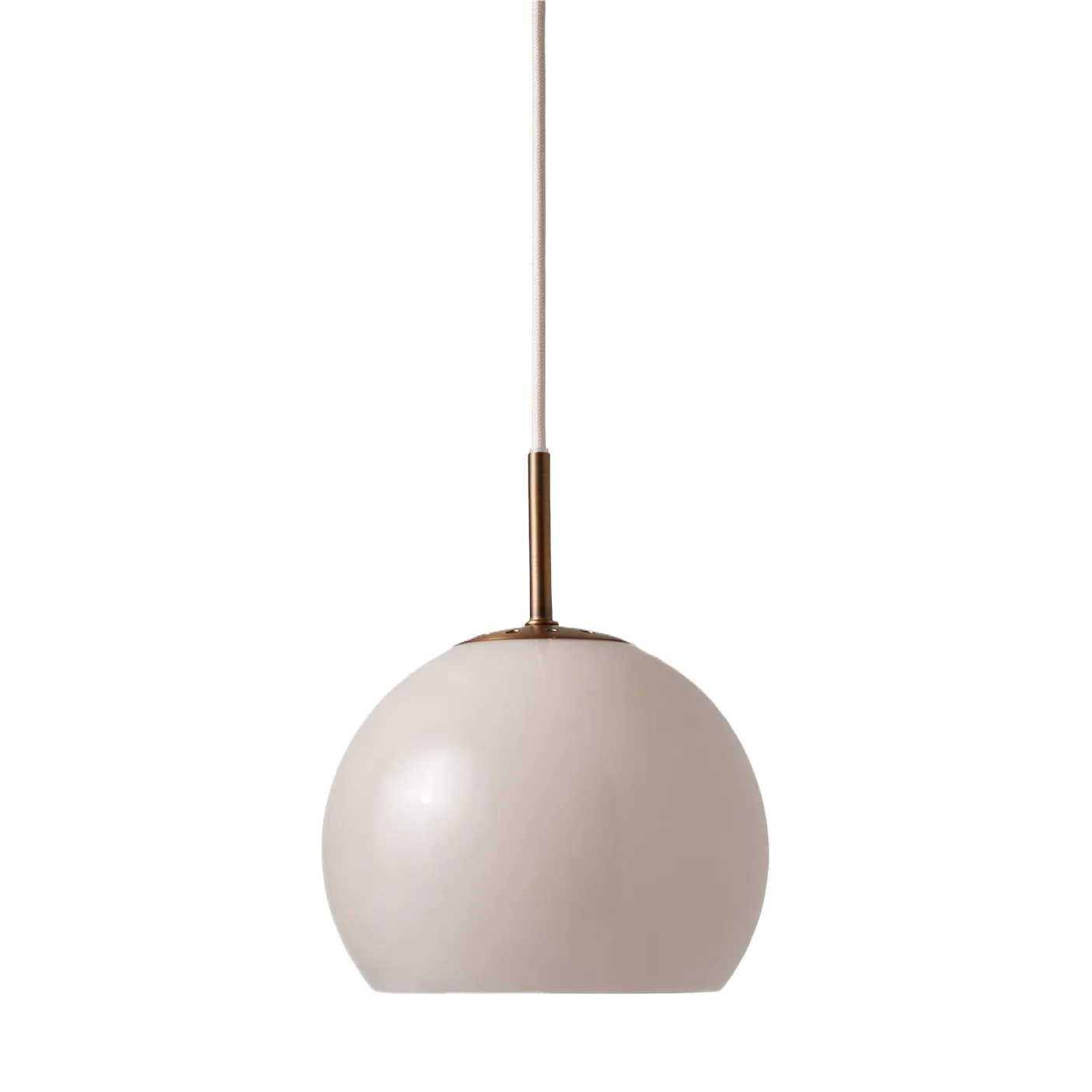 Suspension en verre Ball, Benny Frandsen | Gris sable- Image produit n°0
