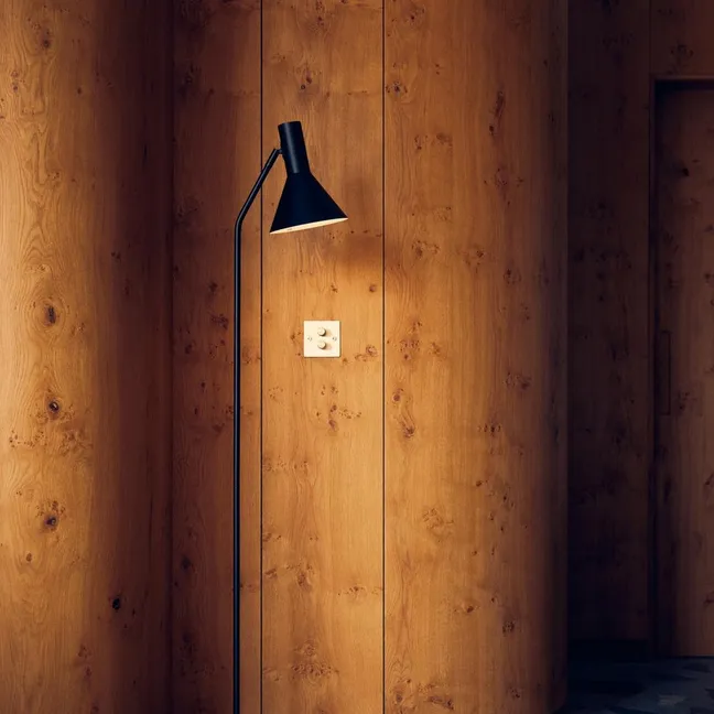Lampadaire Lyss, Toni Rie | Noir mat