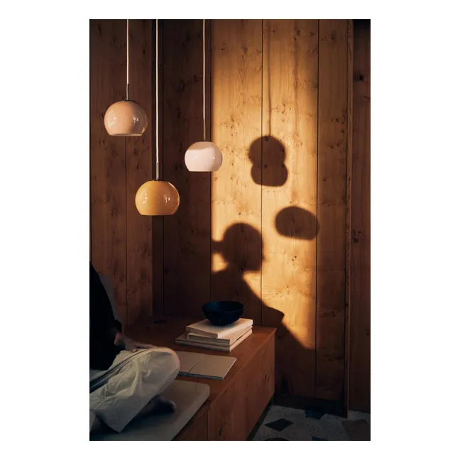 Lámpara colgante de cristal «Ball», de Benny Frandsen | Rosa