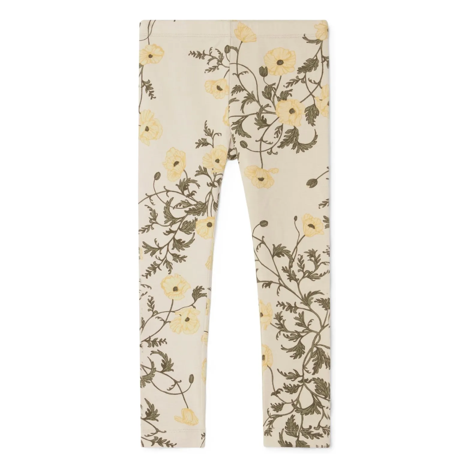 Garbo&Friends Beige Organic Cotton Flower Legging