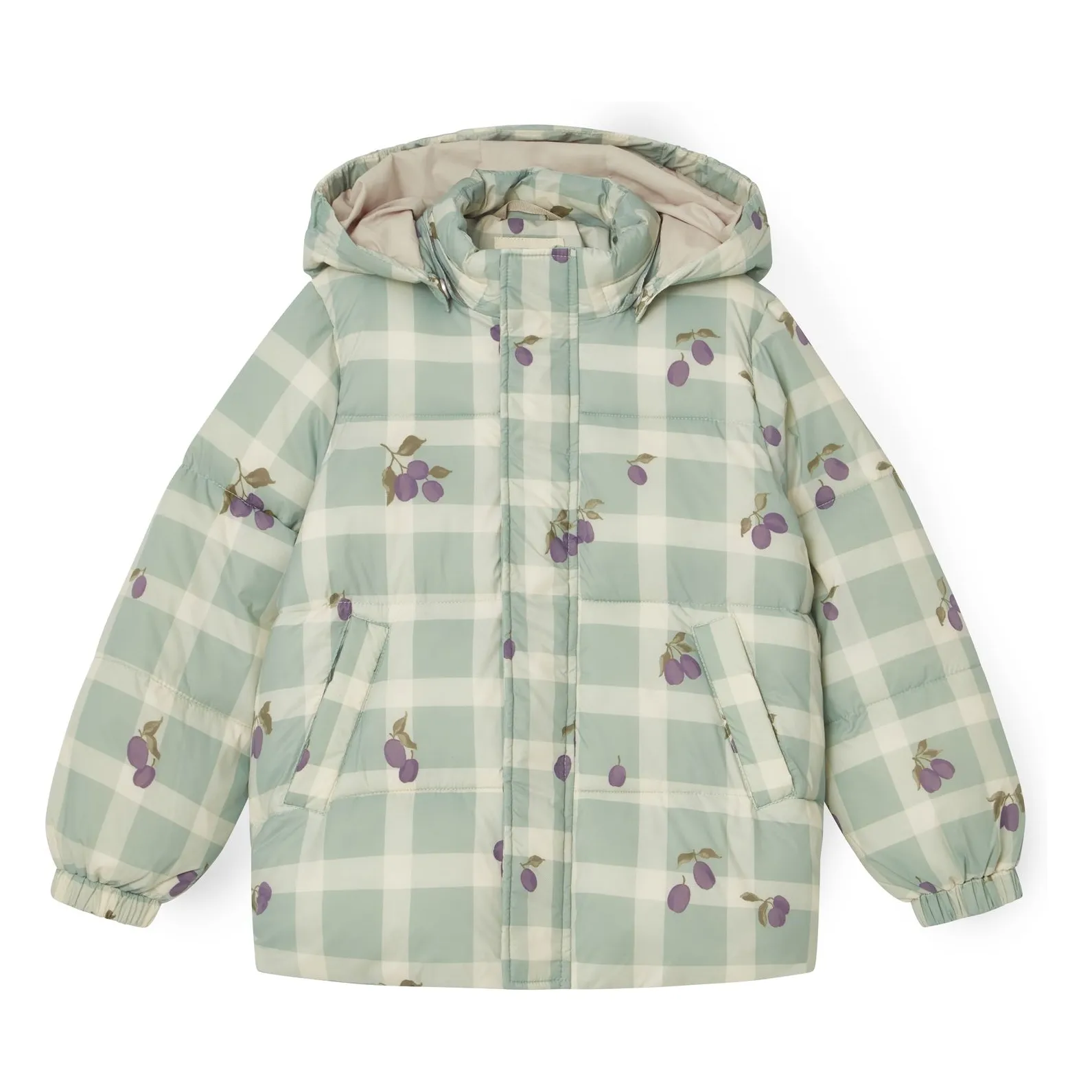 Garbo&Friends Green Plum Check Coat