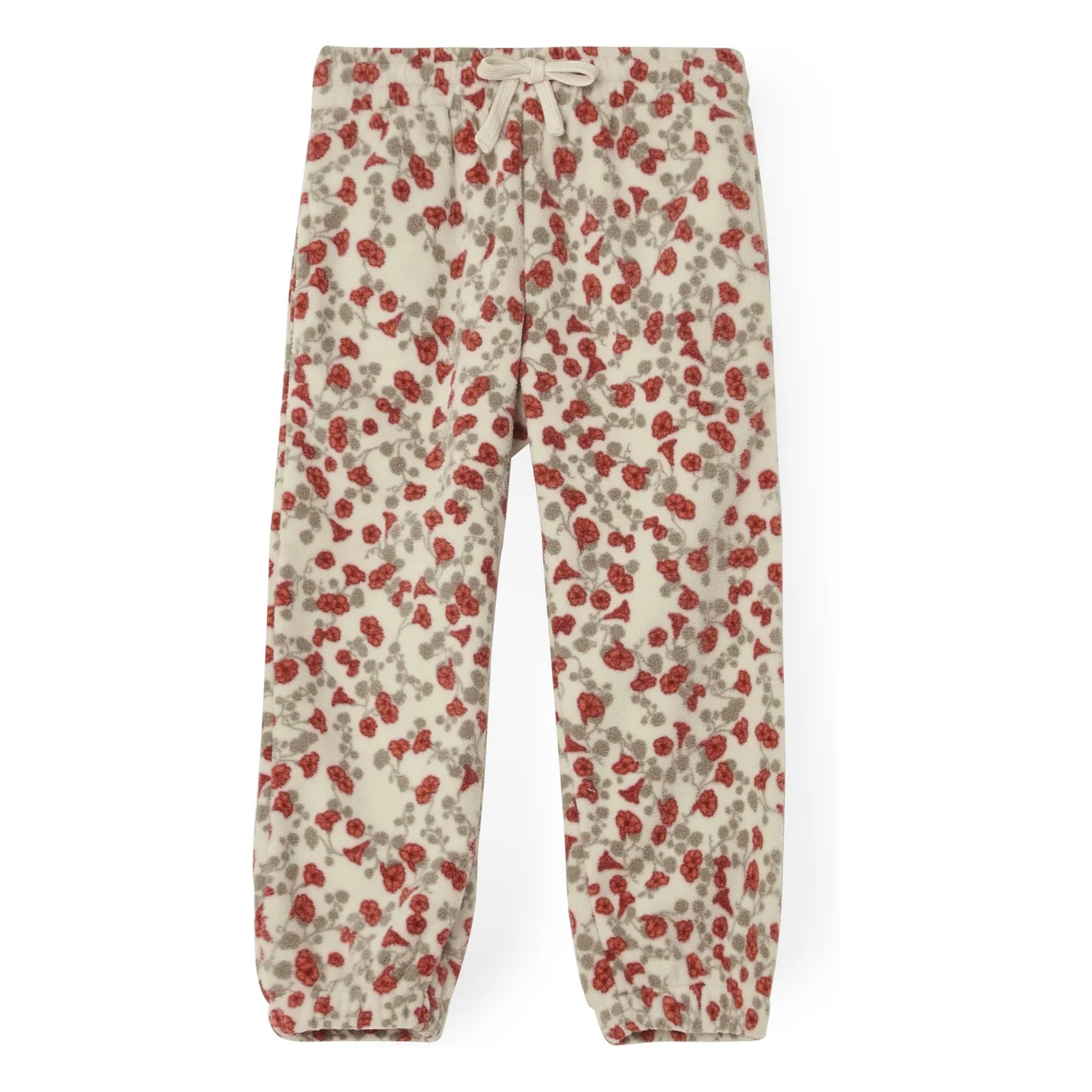 Garbo&Friends Ecru Floral Fleece Pants