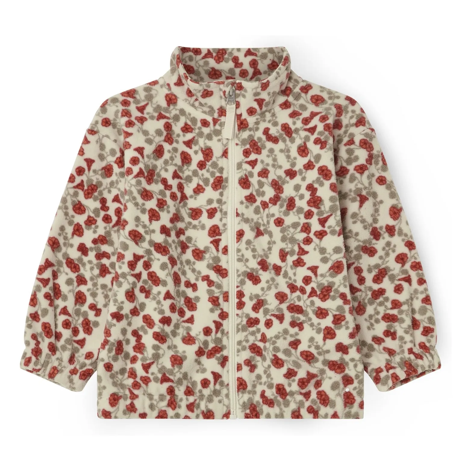 Garbo&Friends Ecru Floral Fleece Jacket