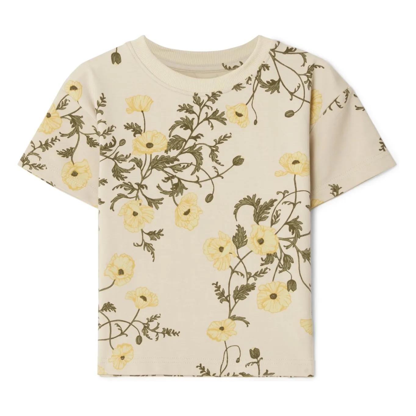 Garbo&Friends Beige Flowers T-Shirt