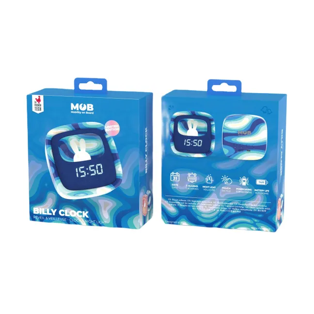 Billy Waves Alarm Clock and Night Light | Blue