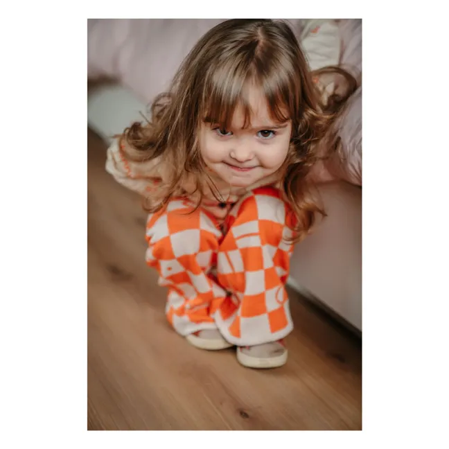 Rudy-Hose mit Karos | Orange