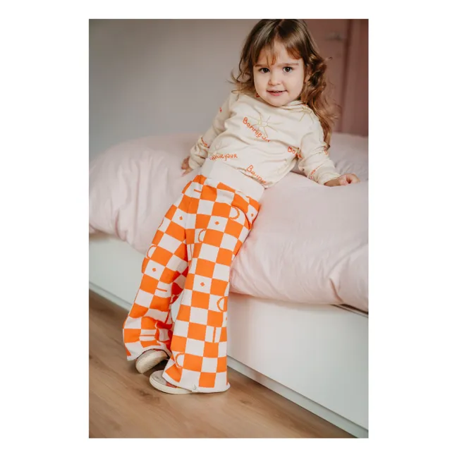 Rudy-Hose mit Karos | Orange