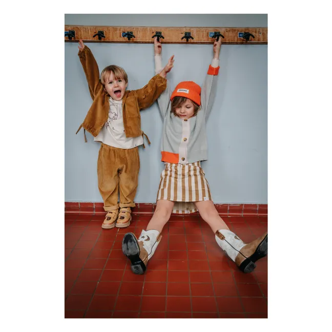 Pantaloni a coste Frits | Bronzo