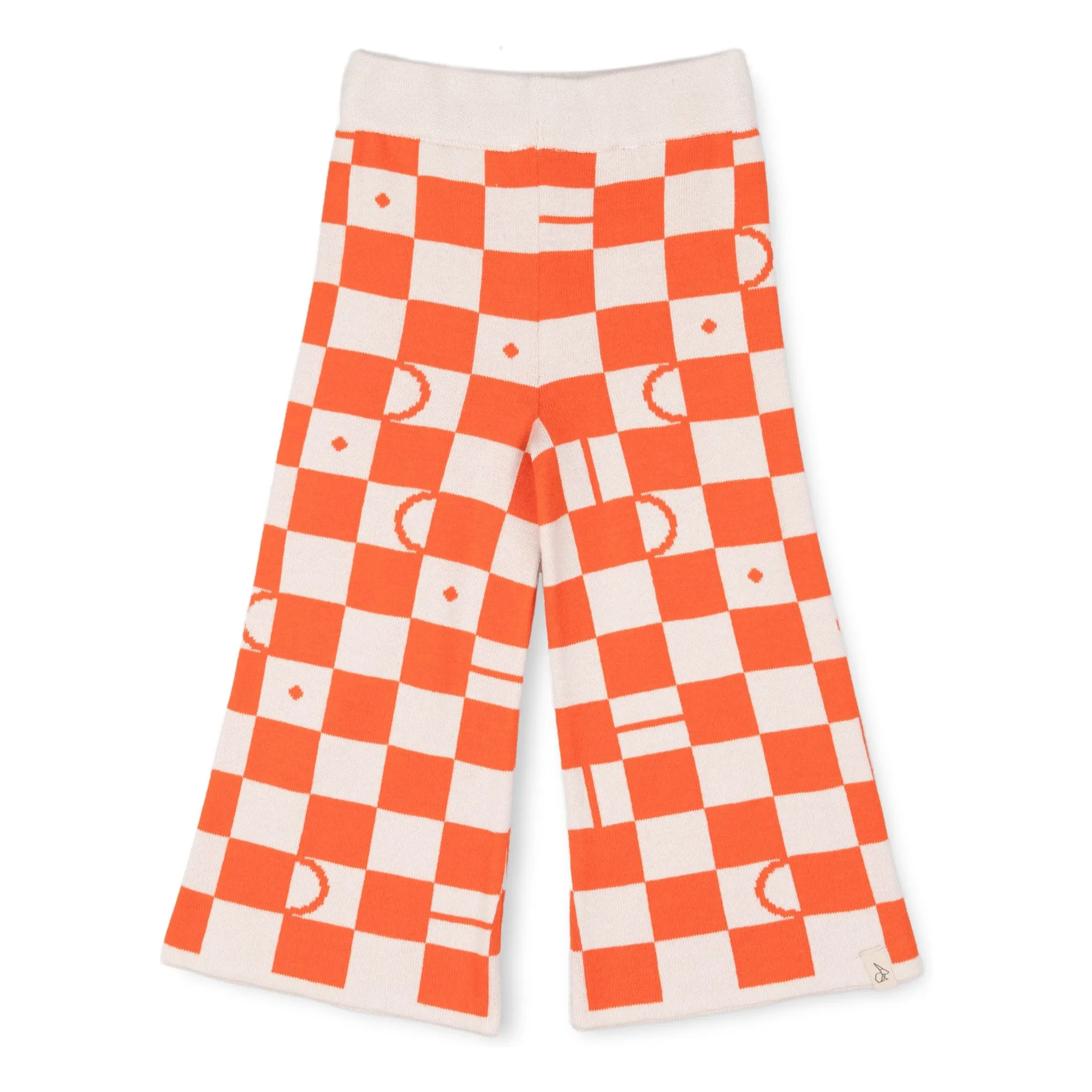 Bonnie & The Gang Orange Rudy Checkered Pants