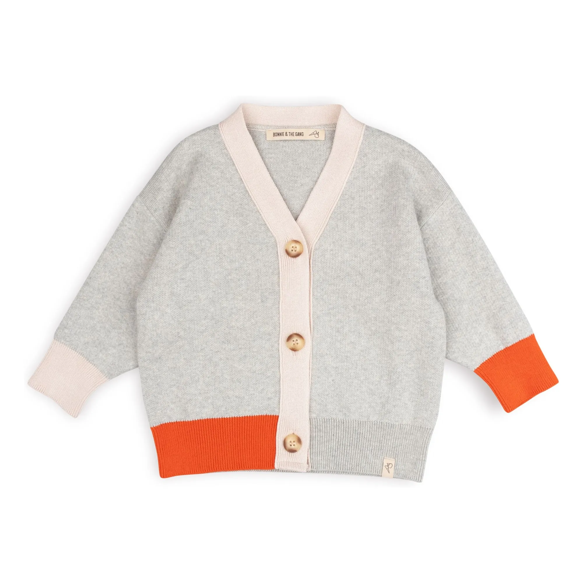 Bonnie & The Gang Grey Cardigan Moo
