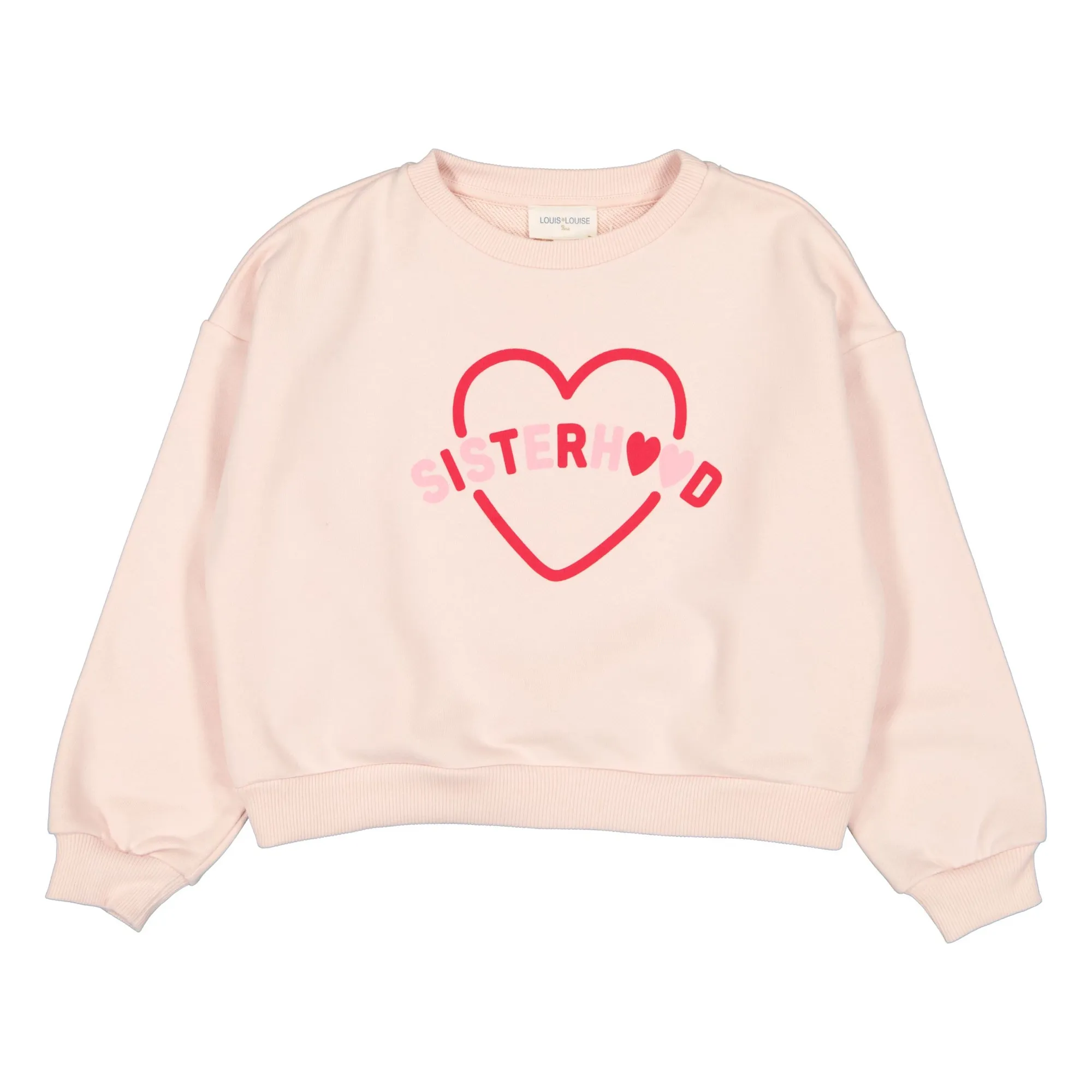 Louis Louise Pink Peace Sisterhood Molleton Sweatshirt