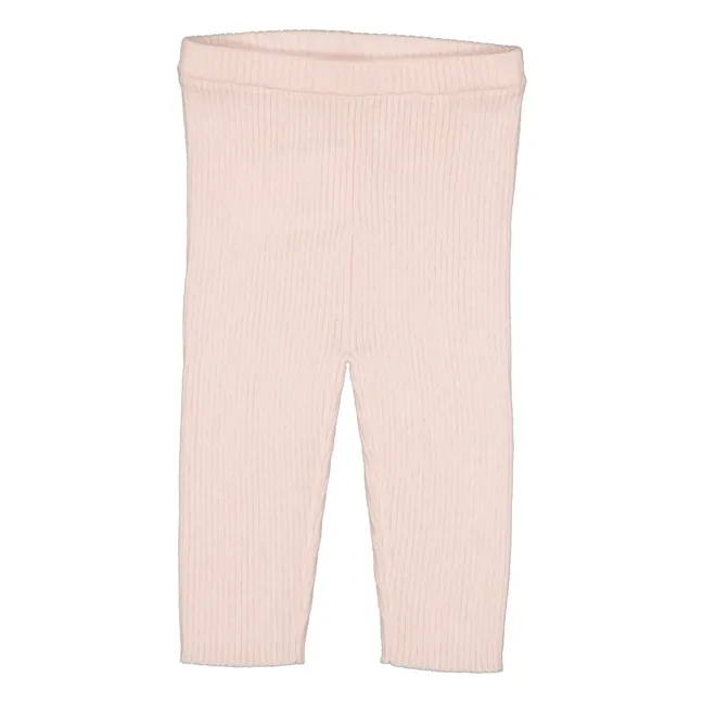 Legging de punto acanalado | Rosa Pálido