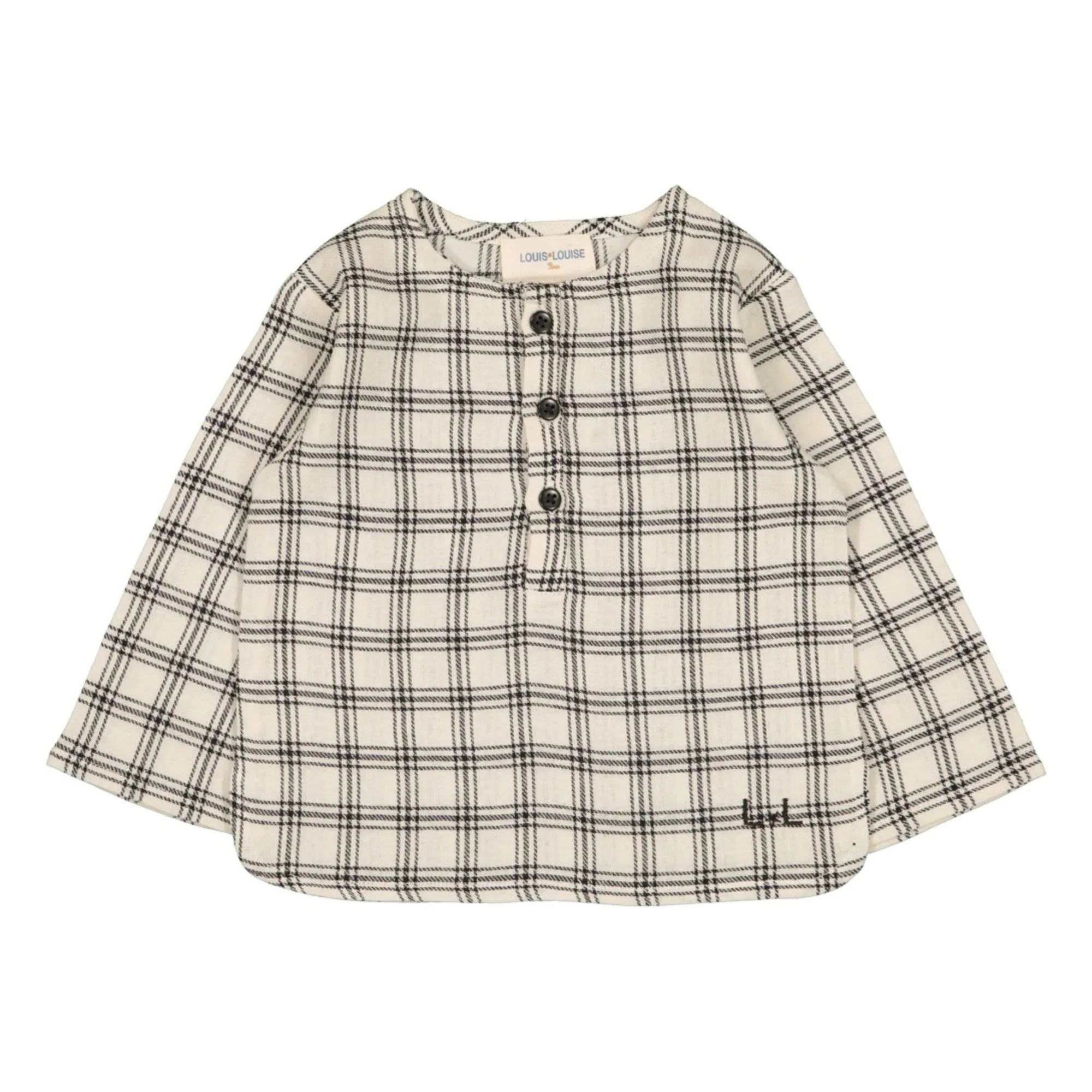 Louis Louise Cream Kurta Uncle Checkered Baby