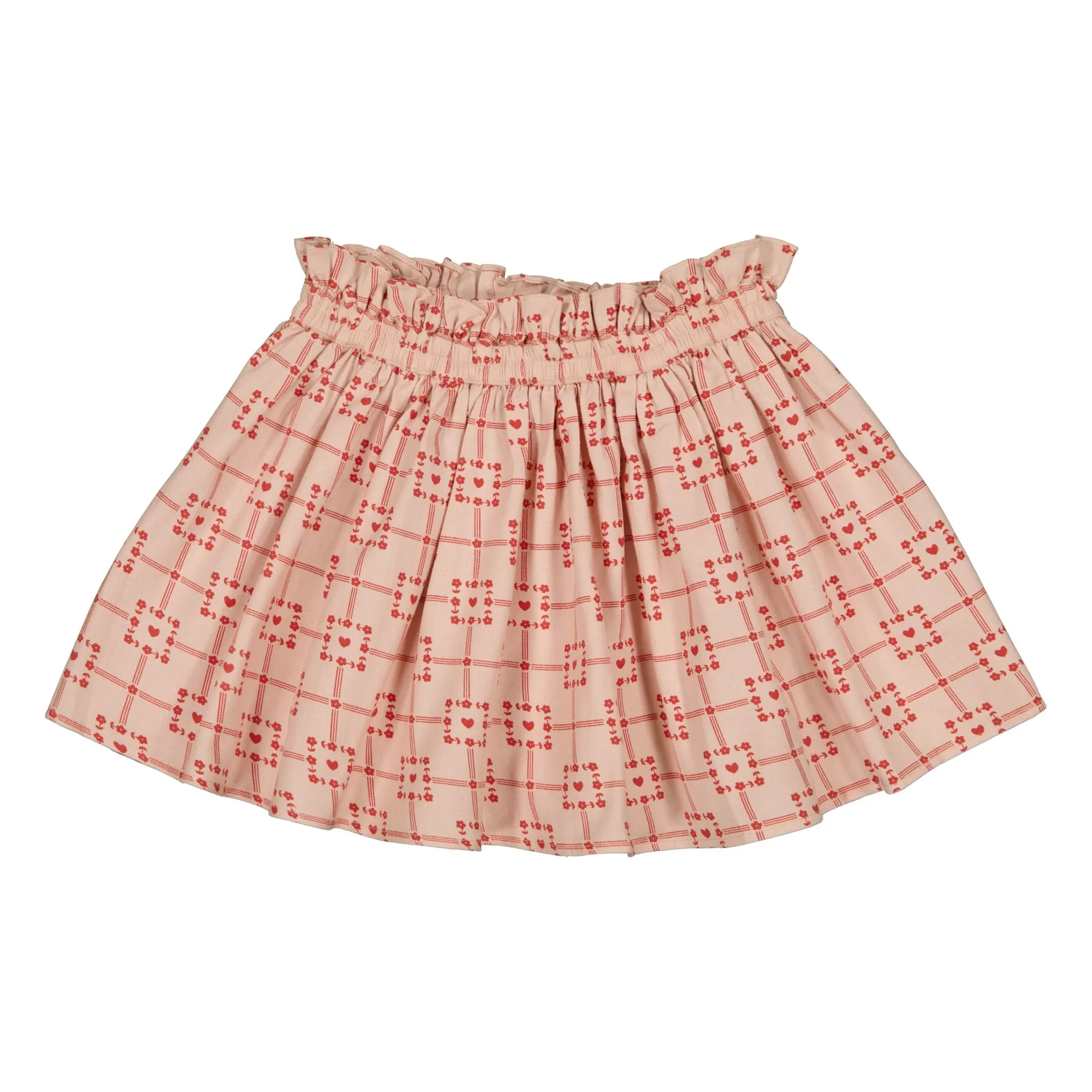 Louis Louise Pink Skirt Arthemis Carreaux Cœurs