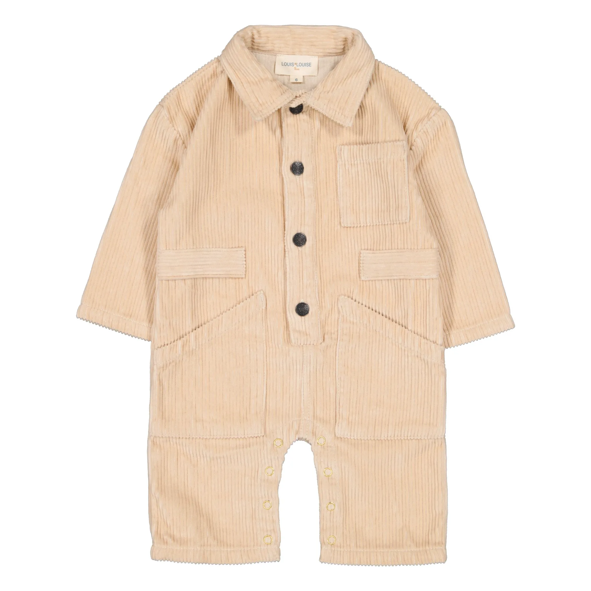 Louis Louise Sand Building Corduroy Jumpsuit
