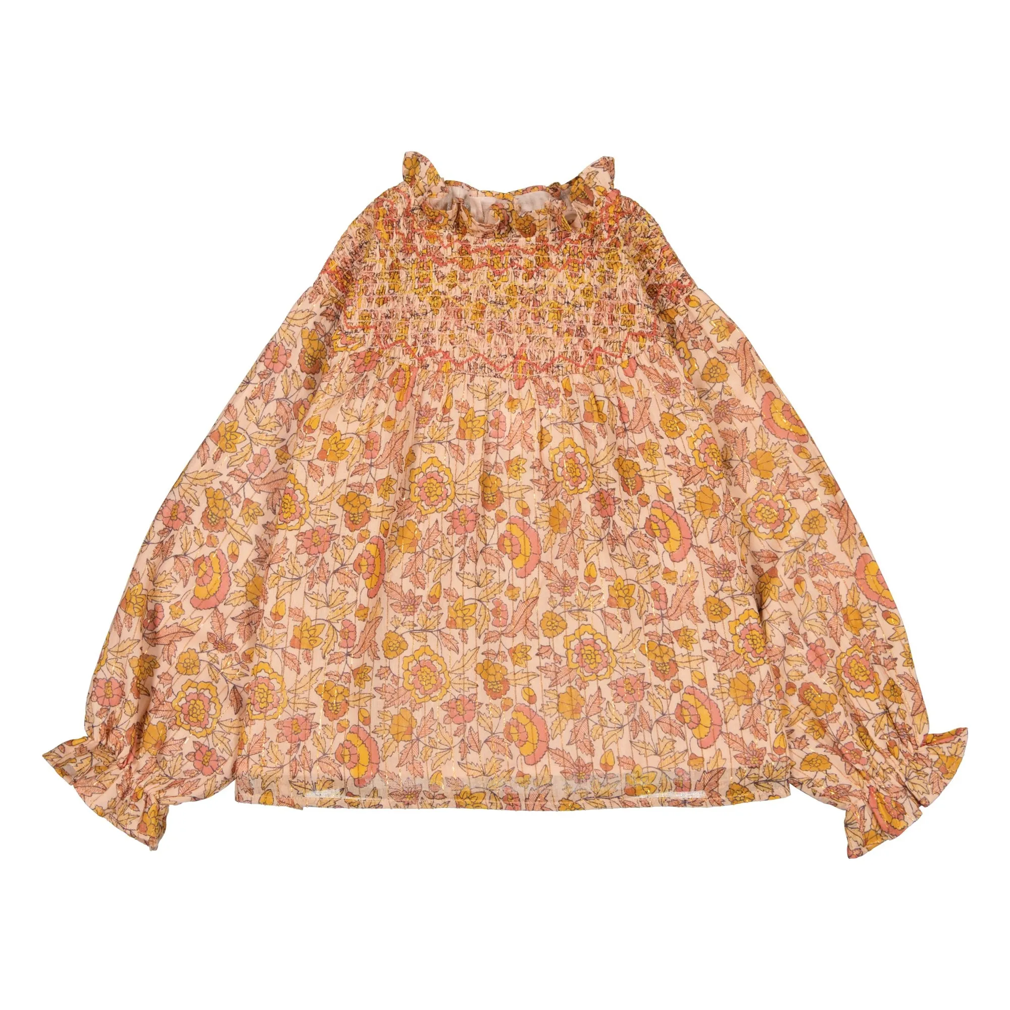 Louis Louise Pink Marnie Fleurie Lurex Blouse
