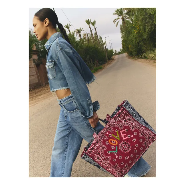 Maxi Cabas Love Coton | Bordeaux