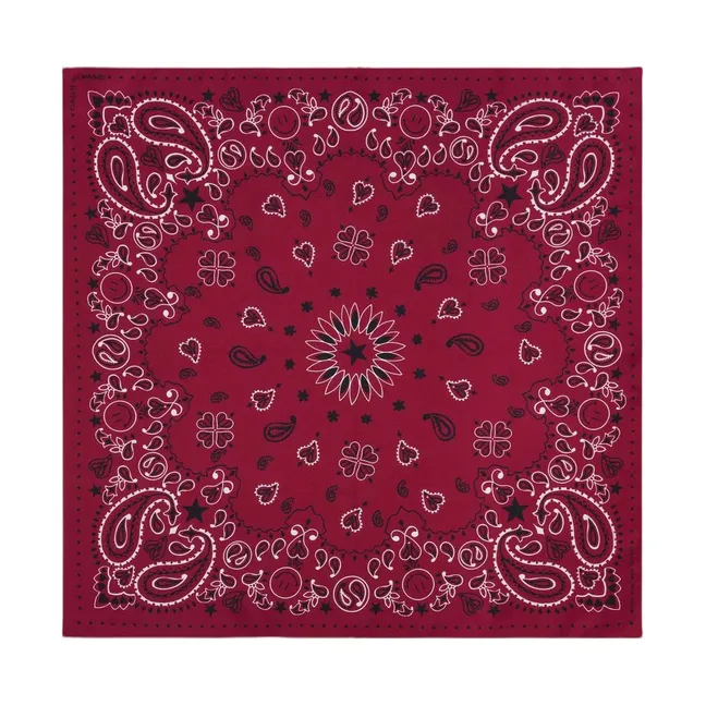 Bandana Small Etoile Soie | Bordeaux