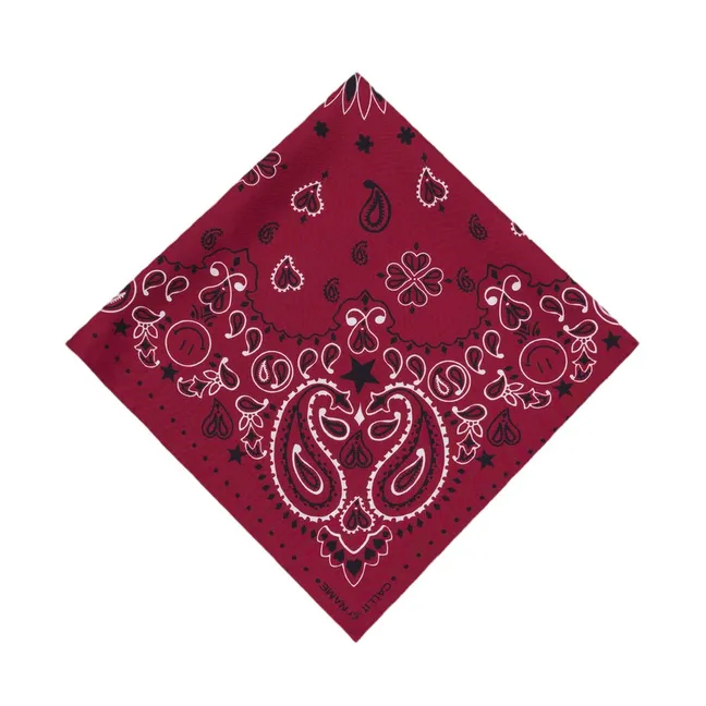 Bandana Small Etoile Soie | Bordeaux