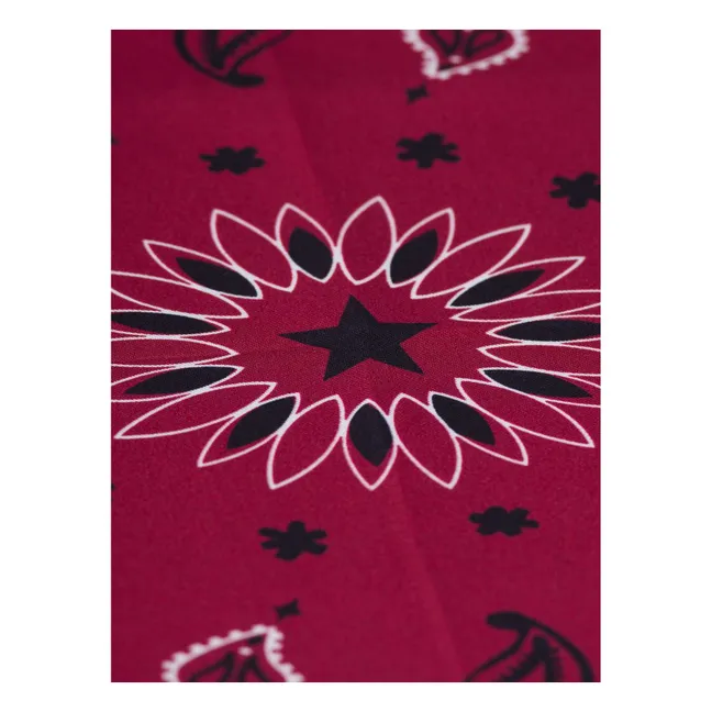 Bandana Small Etoile Soie | Bordeaux