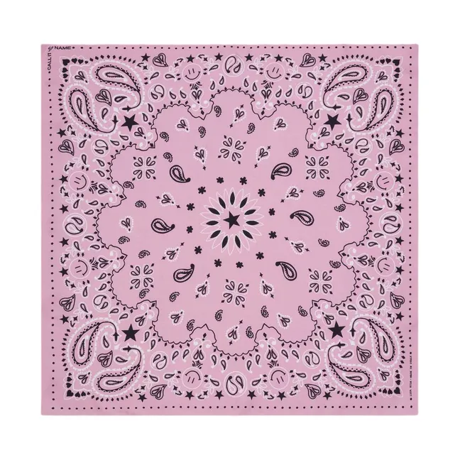 Bandana Small Etoile Soie | Rose