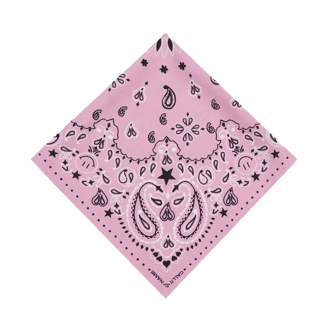 Bandana Small Etoile Soie | Rose