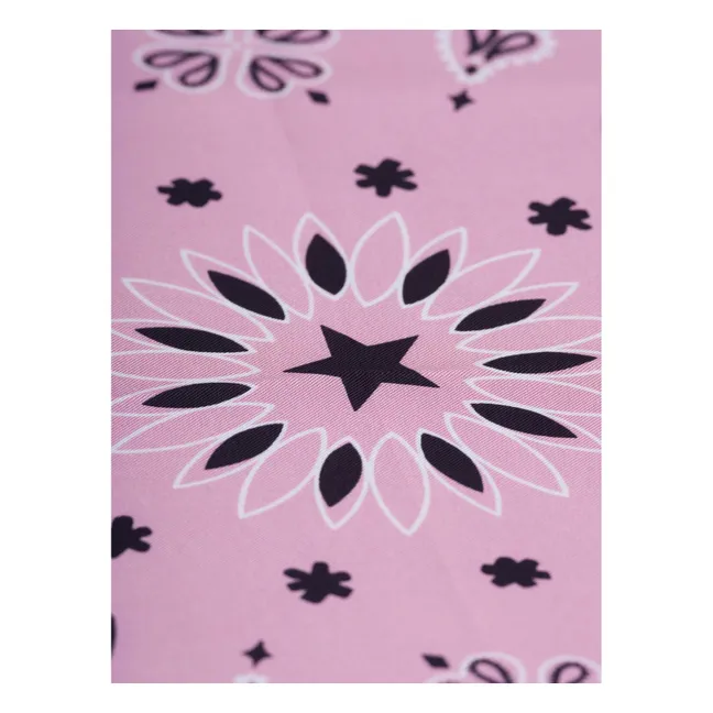 Bandana Small Etoile Soie | Rose