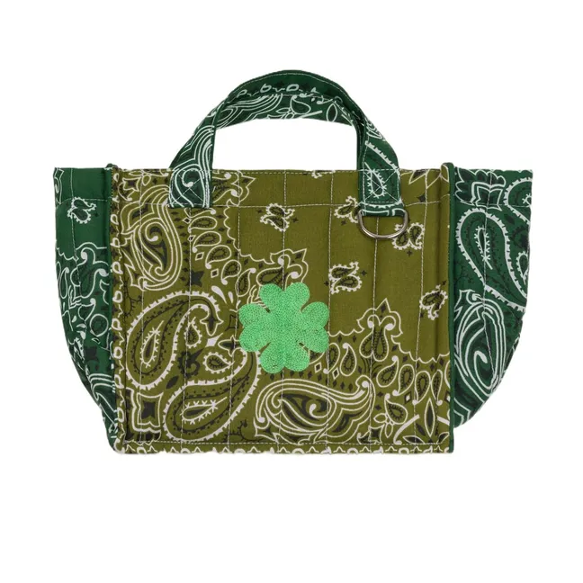 Mini Cabas Trèfle Coton | Vert