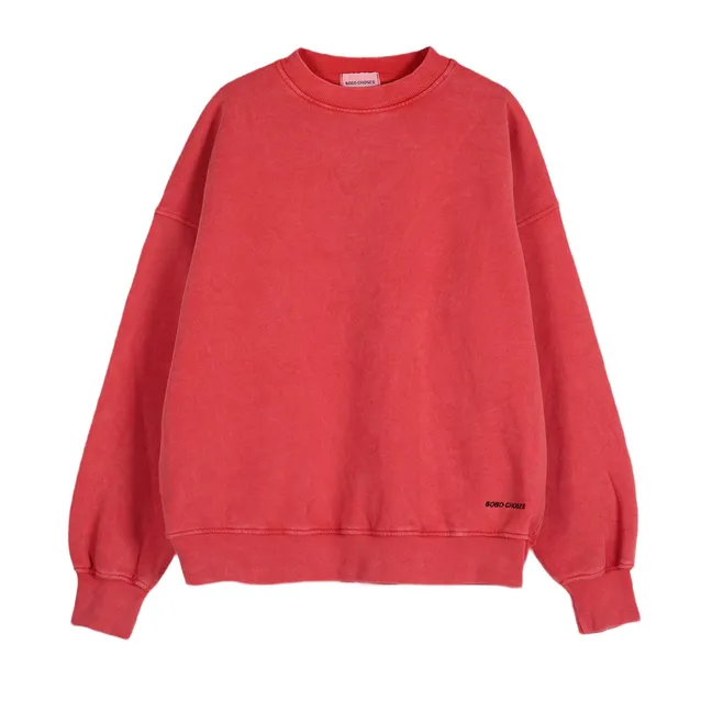 Sweat Hidden Monster Coton Bio | Rouge