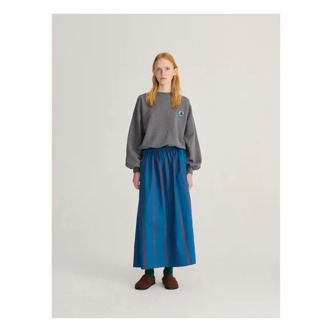 Sweat Tag Relaxed Coton Bio | Gris chiné